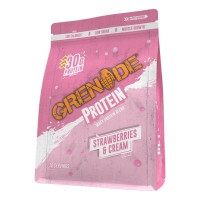 Grenade Whey Protein 2 kg strawberries and cream + vzorek Pre-Workout 16,5g a vzorek BCAA 13g zdarma