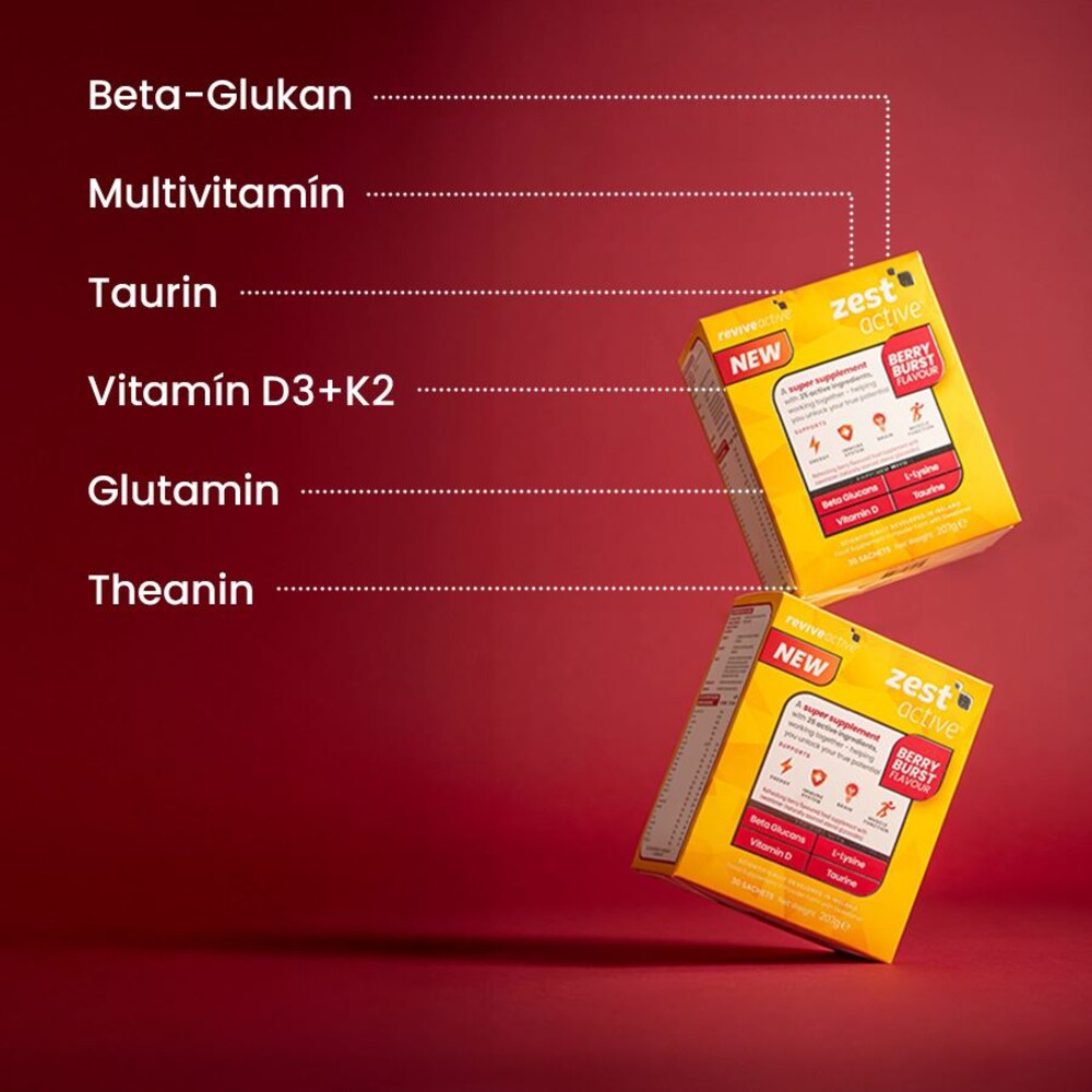 Zest Active 30 sáčků (Energie, imunita, mozek, funkce svalů)