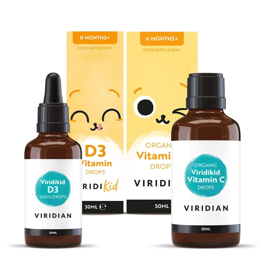 1. Balíček Viridikid (Vitamin C 50ml + Vitamin D 30ml)