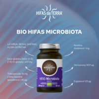 HIFAS-Microbiota 60 kapslí Bio (Hericium, Reishi, Hlíva, Maitake)