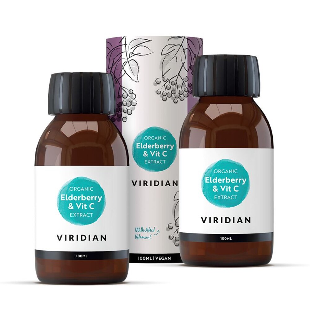 Elderberry Extract + Vitamin C 100ml Organic 1 + 1 ZDARMA SK