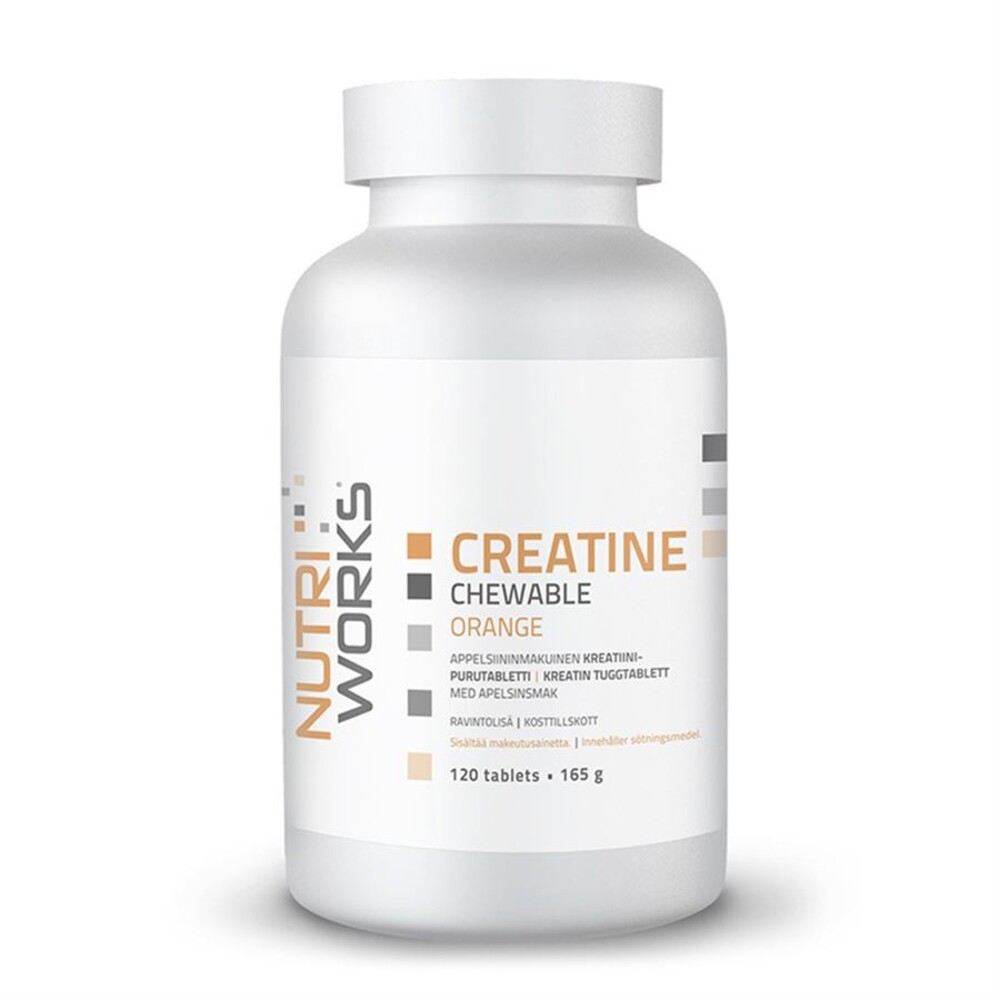 Creatine Chewable 120 žvýkacích tablet - pomeranč