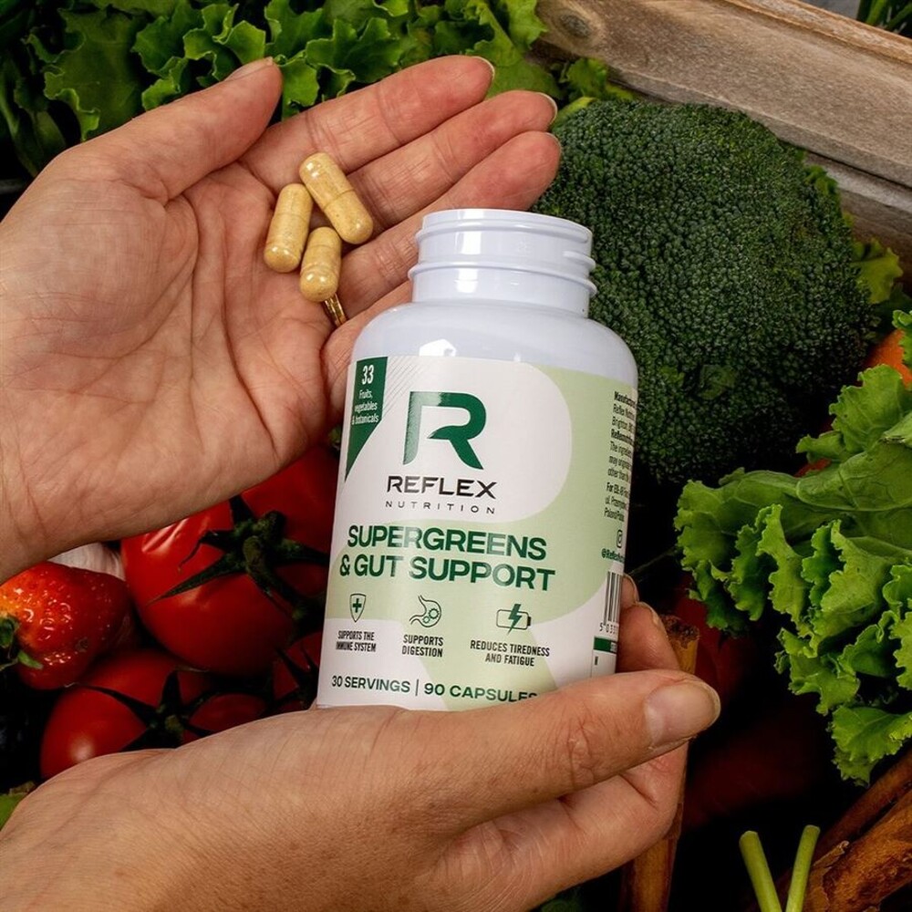 Supergreens and Gut Support 90 kapslí 