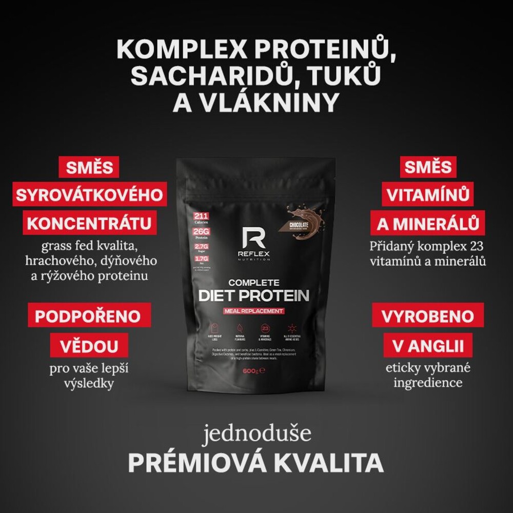 Complete Diet Protein 600g čokoláda