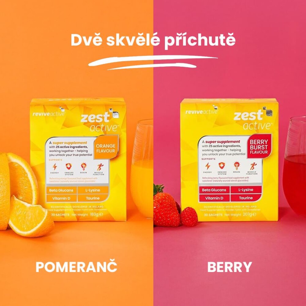 Zest Active 30 sáčků (Energie, imunita, mozek, funkce svalů)