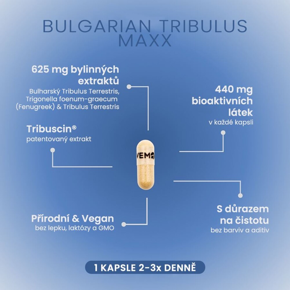 Tribulus Terrestris MAXX 60 kapslí SK