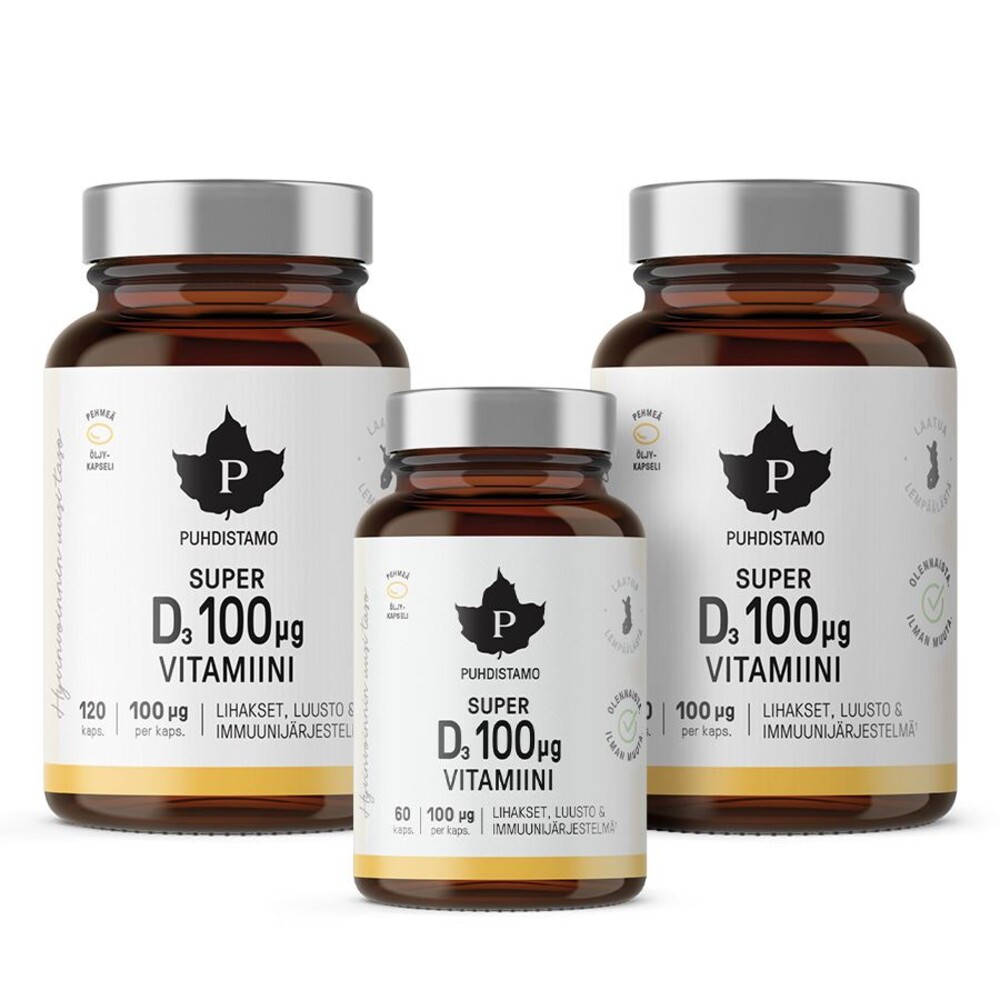 Super Vitamin D 4000IU 2 x 120 kapslí + 60 kapslí ZDARMA